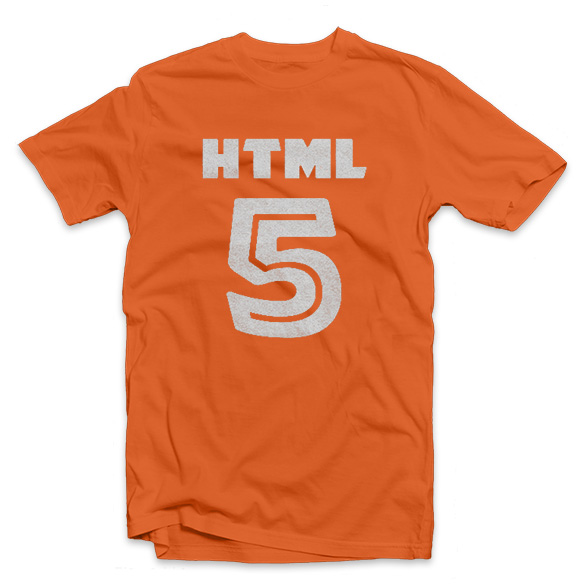 HTML5 Shirt, Orange