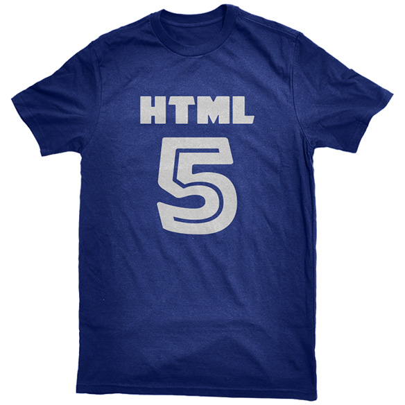 HTML5 Shirt, Blue