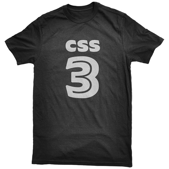 CSS3 Shirt, Black
