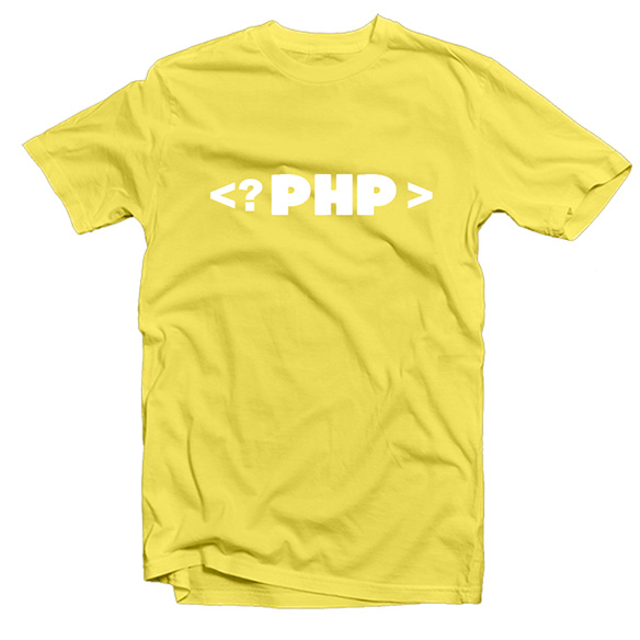 PHP Shirt, Yellow
