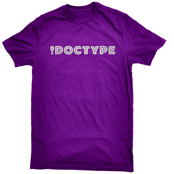 Doctype Shirt, Purple